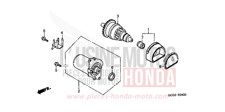 ANLASSER von CB1300 Super Bold'or ABS BLUFF BEIGE (YR200) von 1998